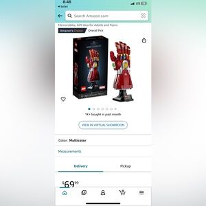 Marvel Lego infinity, gauntlet Iron Man brand new in sealed bags